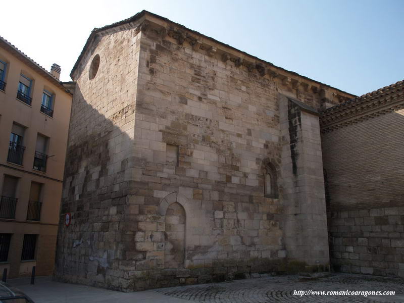 CABECERA PLANA DEL TEMPLO, DESDE EL NORESTE